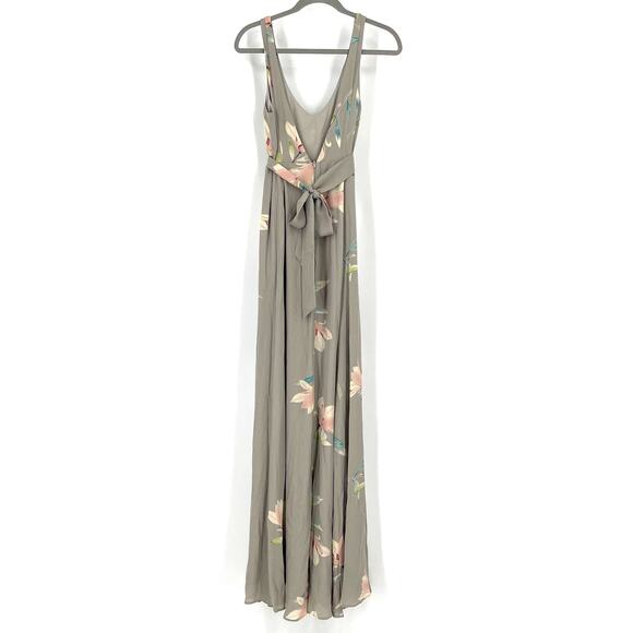 Show Me Your MuMu Jenn Maxi Dress Lily Showers Crisp Small NWT - Picture 4 of 9